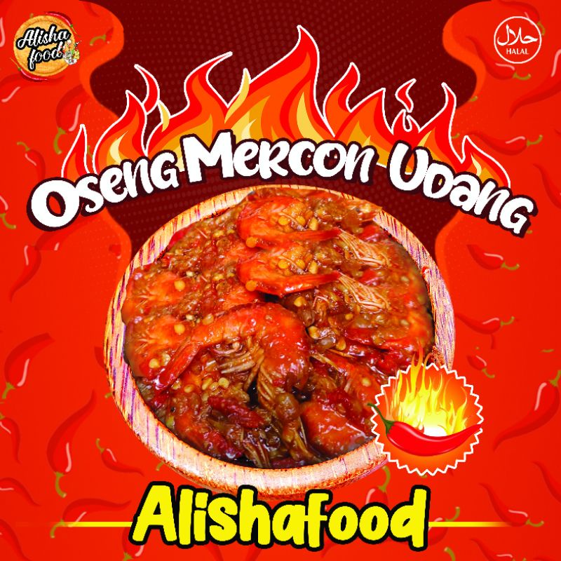 

SAMBAL / OSENG MERCON UDANG Pedas gurih 50 gr