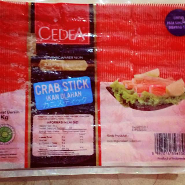 

Cedea Crab Stick 1kg I FROZEN FOOD CADEA