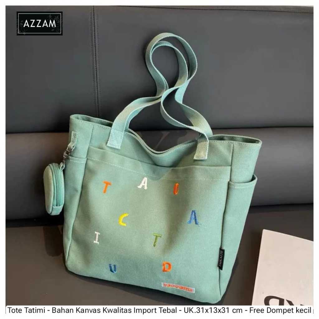 Tas Tote Bag Wanita Import Kekinian Terbaru Tatini By Azzam murah dan cantik