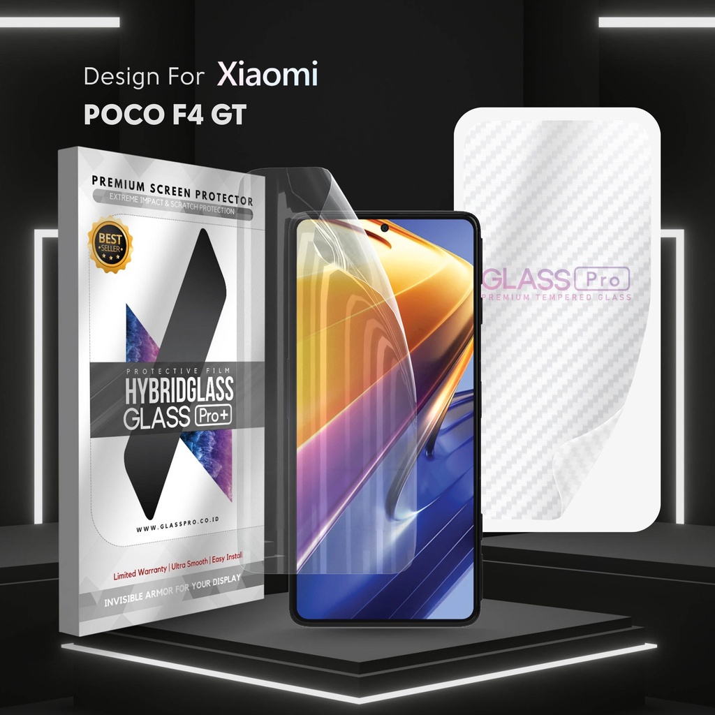 Hybrid Glass Premium Anti Gores Hydrogel Xiaomi Poco F4 GT Full Cover Screen Protector Glass Pro Not