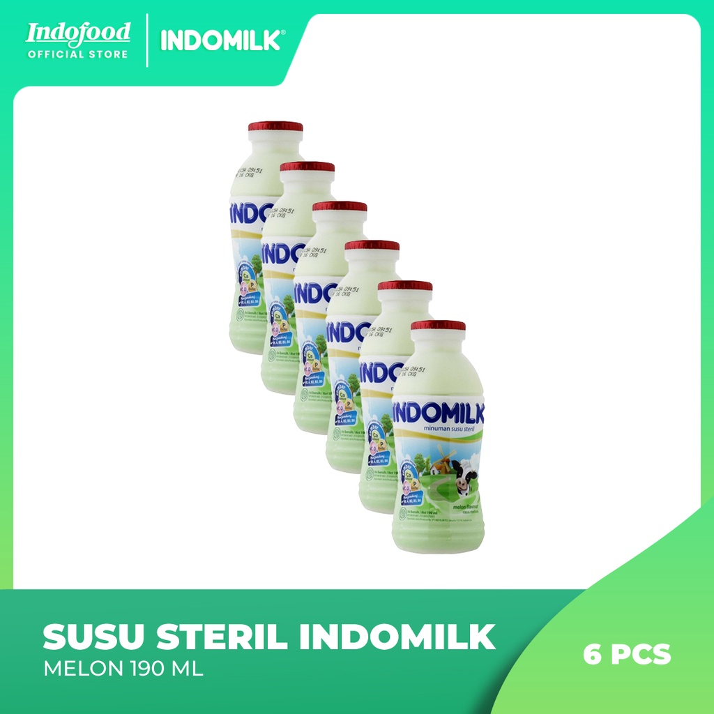 

6 Pcs - Indomilk Melon Botol 190mL