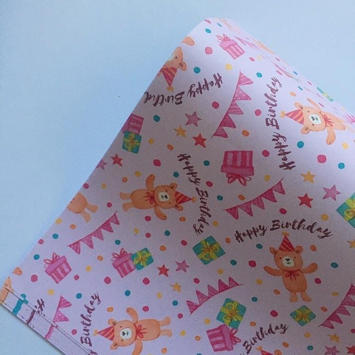 

Kertas Kado Happy Birthdaya Cute Animal