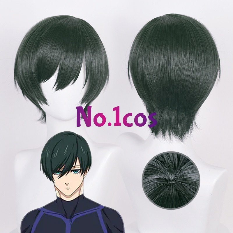Wig Rin Itoshi Blue Lock Cosplay 30cm Wig