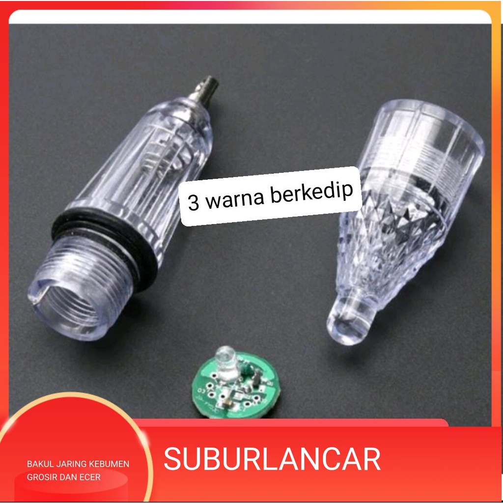 Lampu pancing cumi cumi menyala 3 warna lampu nelayan lampu pancing ikan