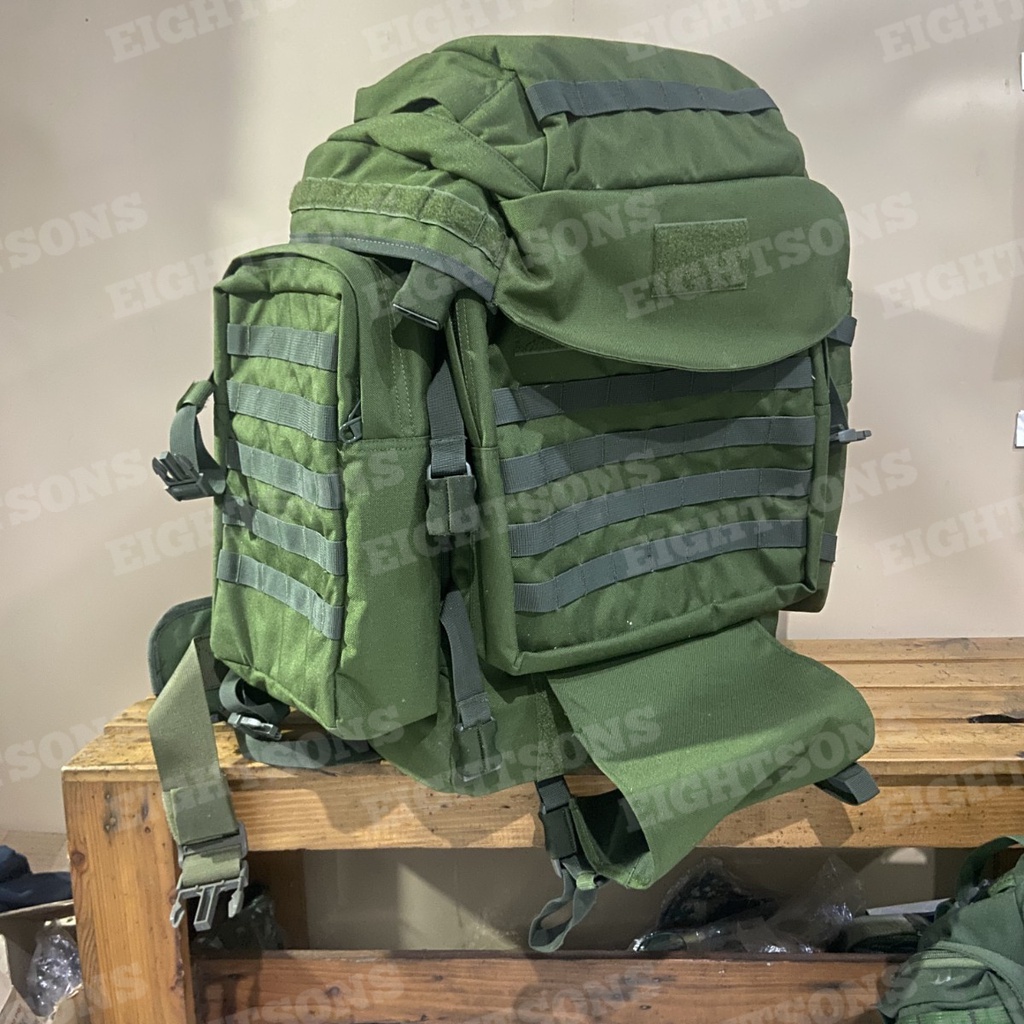 Tas Carrier Ransel J-FORCES JATAH TNI Tas Militer Operasi Penugasan Punggung JATAH TNI J FORCE Hijau