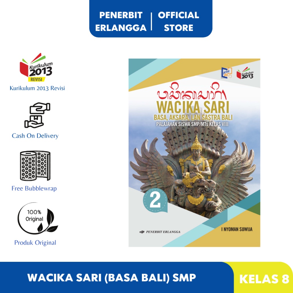 WACIKA SARI BASA LAN SASTRA BALI PALAJAHAN KELAS 8 KURIKULUM 2013 REVISI Erlangga