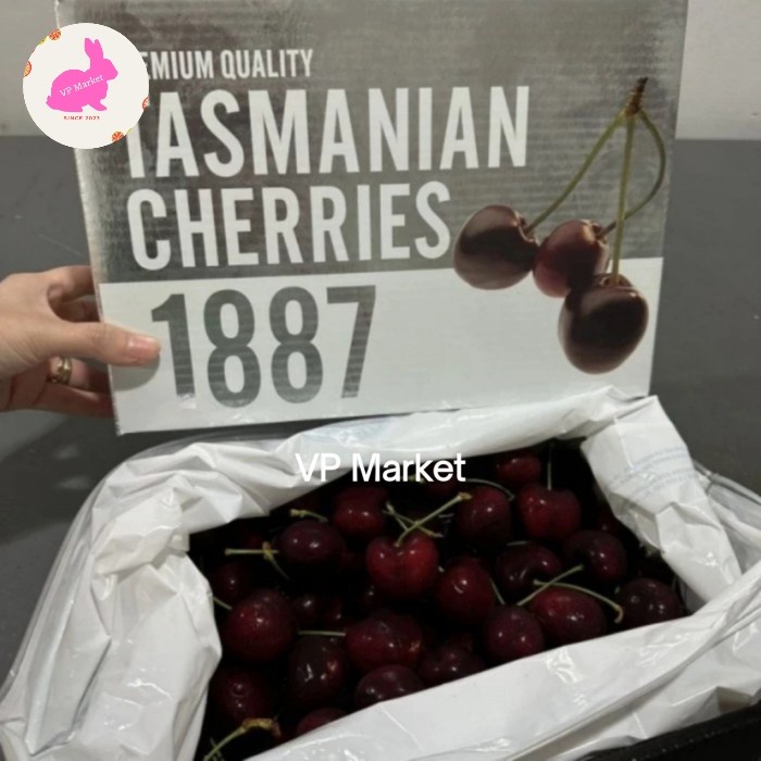 

Cherry Tasmanian 1887 Box Silver Cherries 2kg
