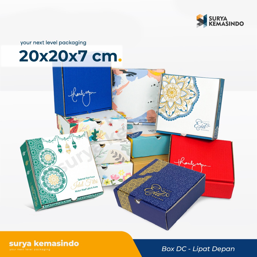 

Box 20x20x7 Kardus/polos/Hampers/hoodie/mukena/ultah/ulang tahun/happybirthday/it's boy/it's girl/baby/bayi/tinggi7