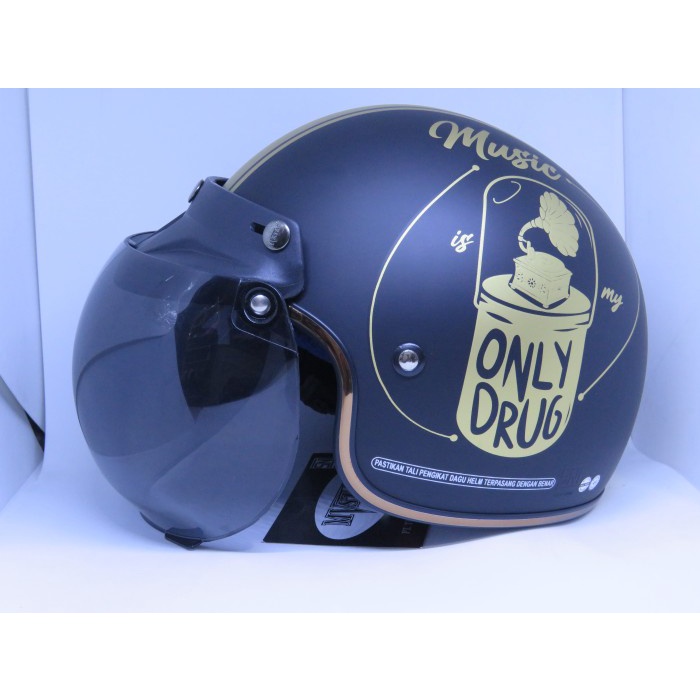 HELM RETRO / HELM MVSTAR CRUISER MOTIF/HELM CLASSIC - only drug doff