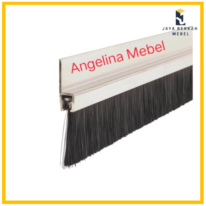 Door Seal Bulu Sikat Sapu Bawah Pintu / List Penutup Celah Kecoa 91 cm - COKLAT