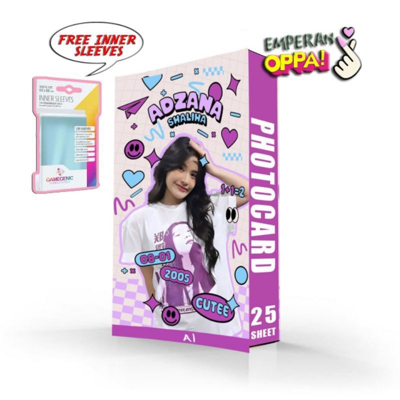[2 Sisi] Photocard JKT 48 Ashel Isi 25 Pcs