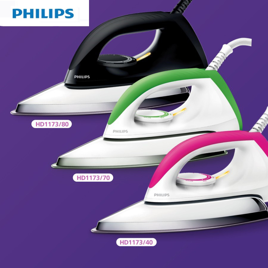{SETRIKA PHILIPS} Setrika Philips HD 1172 Classic Original / Philips Setrika  HD1173/HD 1172[GE]
