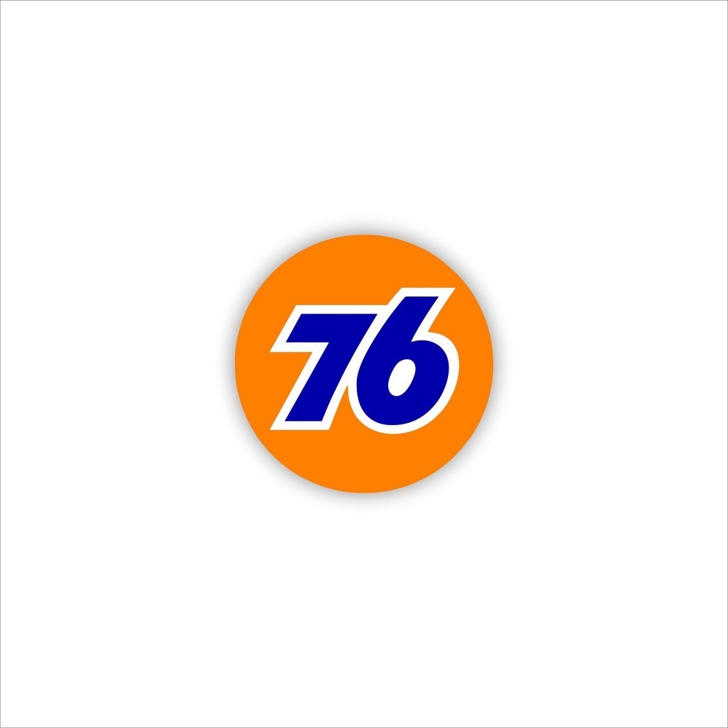 

STIKER BRAND NOMOR 76 BULAT SATUAN KEREN STIKER TEMPEL HELM MOTOR KULKASLAPTOP STIKER DISTRO