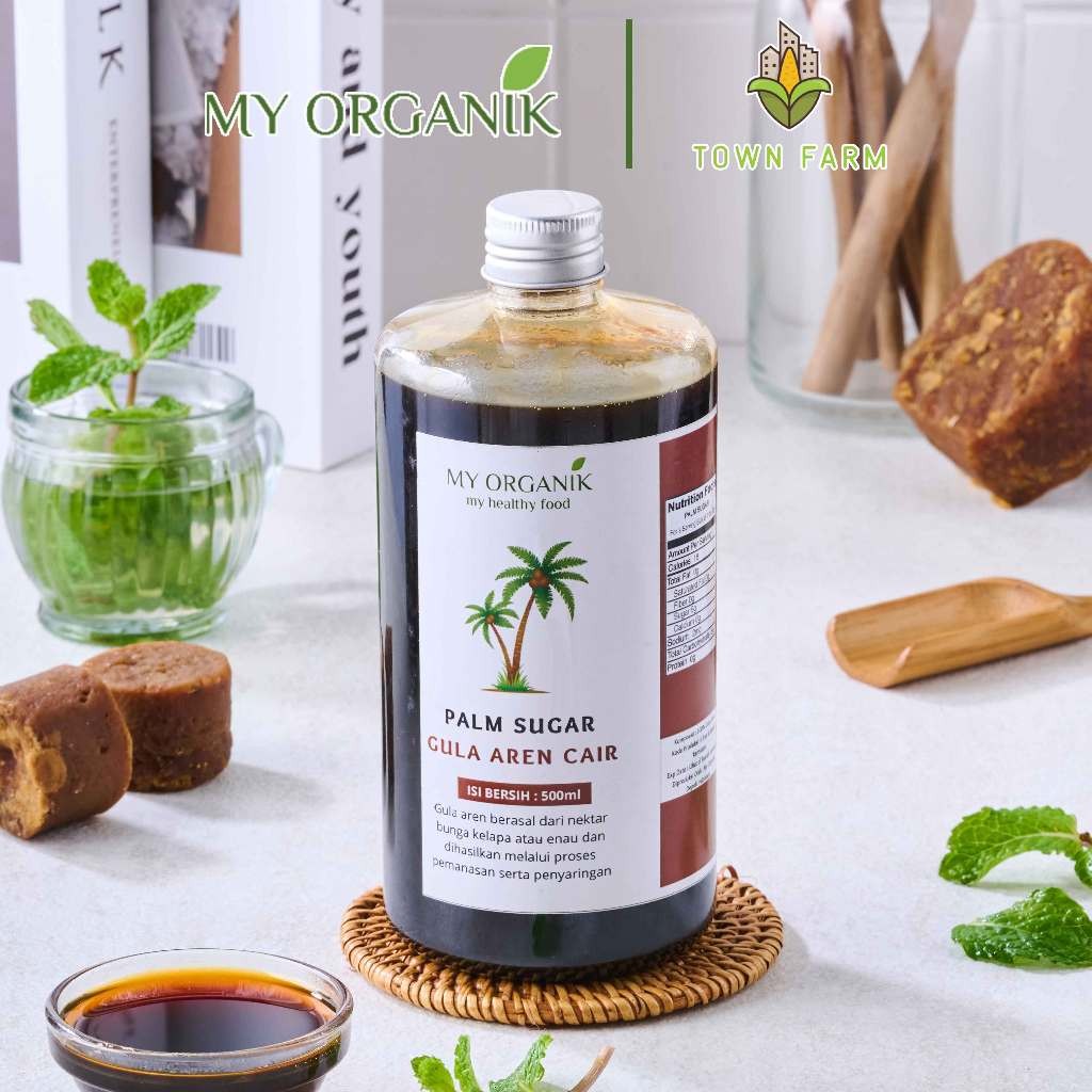 

My Organik Gula Aren Cair Original Murni Premium Pure Liquid Palm Sugar Syrup Palm Organik