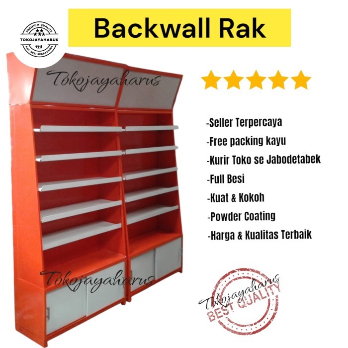 rak backwall minimarket / rak kosmetik minimarket