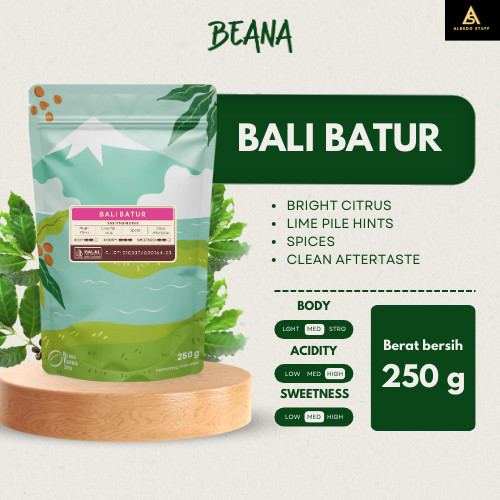 

Bali Batur Arabica Coffee Roasted Beans | Biji Kopi Bubuk 250gr Single Origin - Beana Roastery Semarang