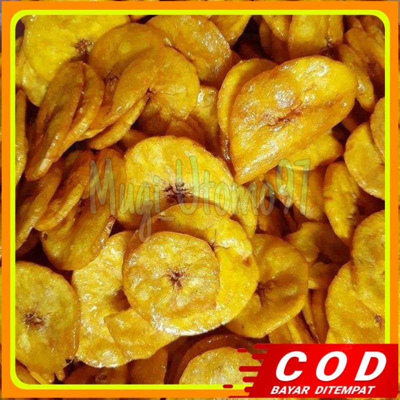 

1kg keripik pisang dua varian rasa manis / asin