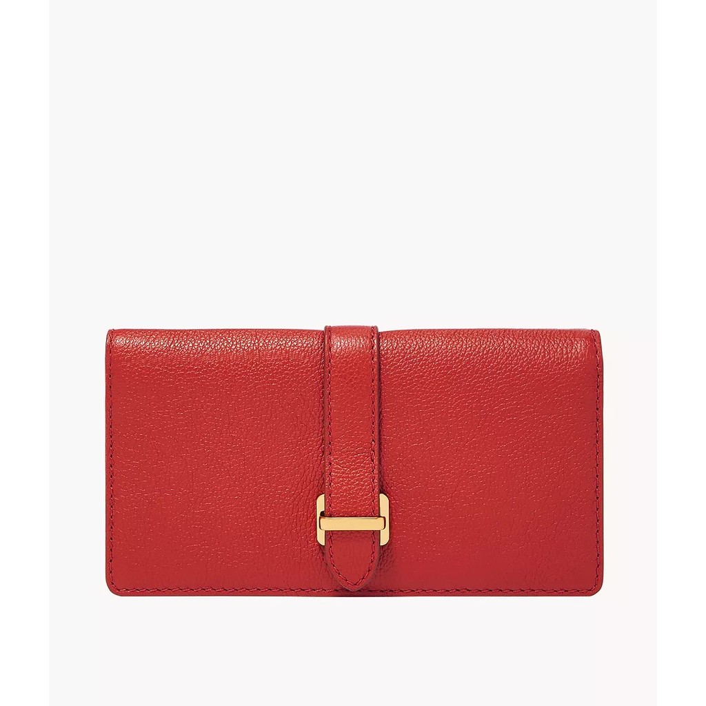 Fossil Emery Large Snap Bifold Red Dompet Wanita - SWL2897-611