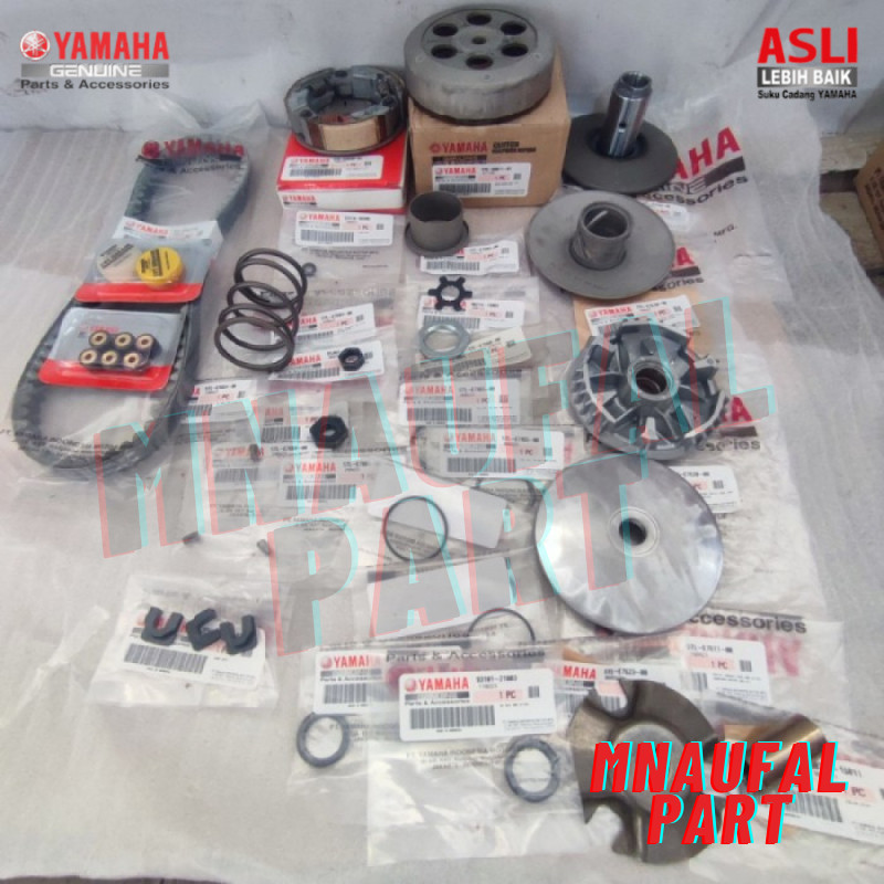 FULL SET ISIAN CVT MIO SPORTY SMILE SOUL FINO KARBU ORIGINAL YAMAHA