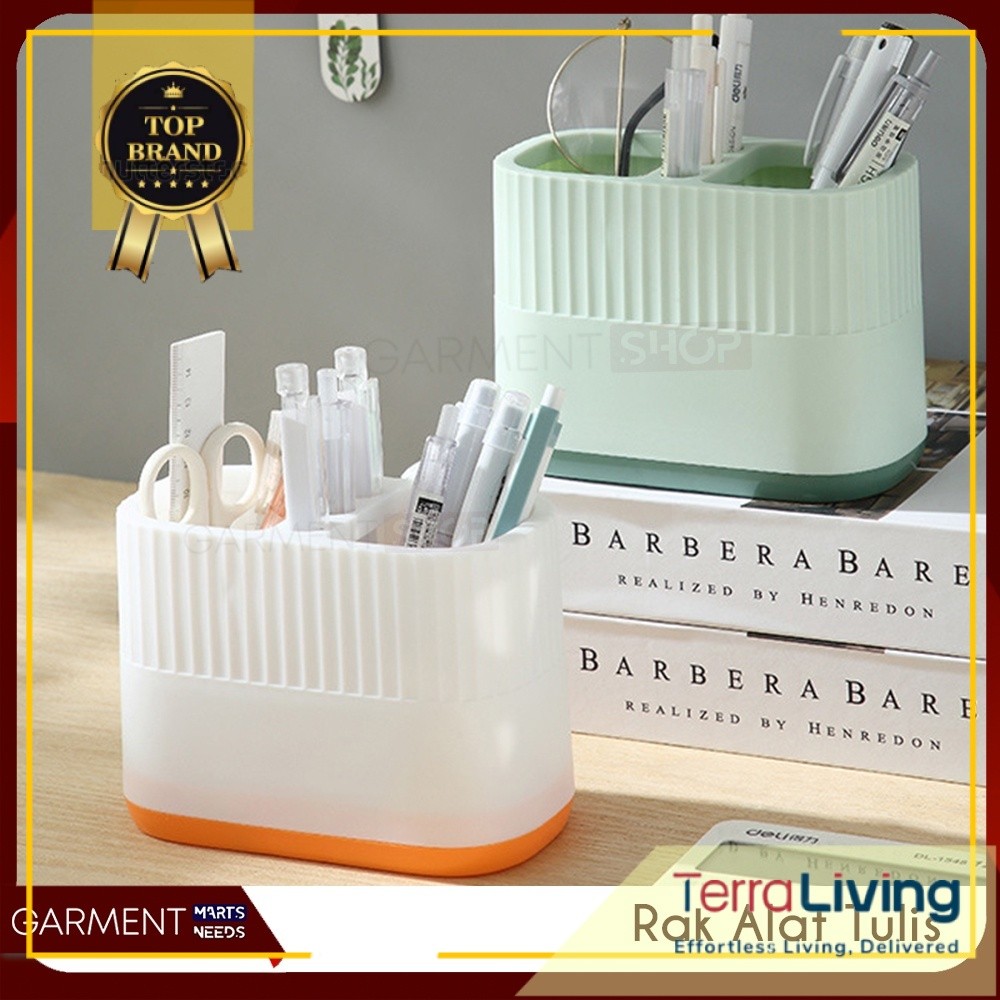 

Desktop Storage Organizer Stationery Tempat Kotak Pensil Bulpen Meja Kerja Belajar Lucu Stiker Kelinci dan Beruang