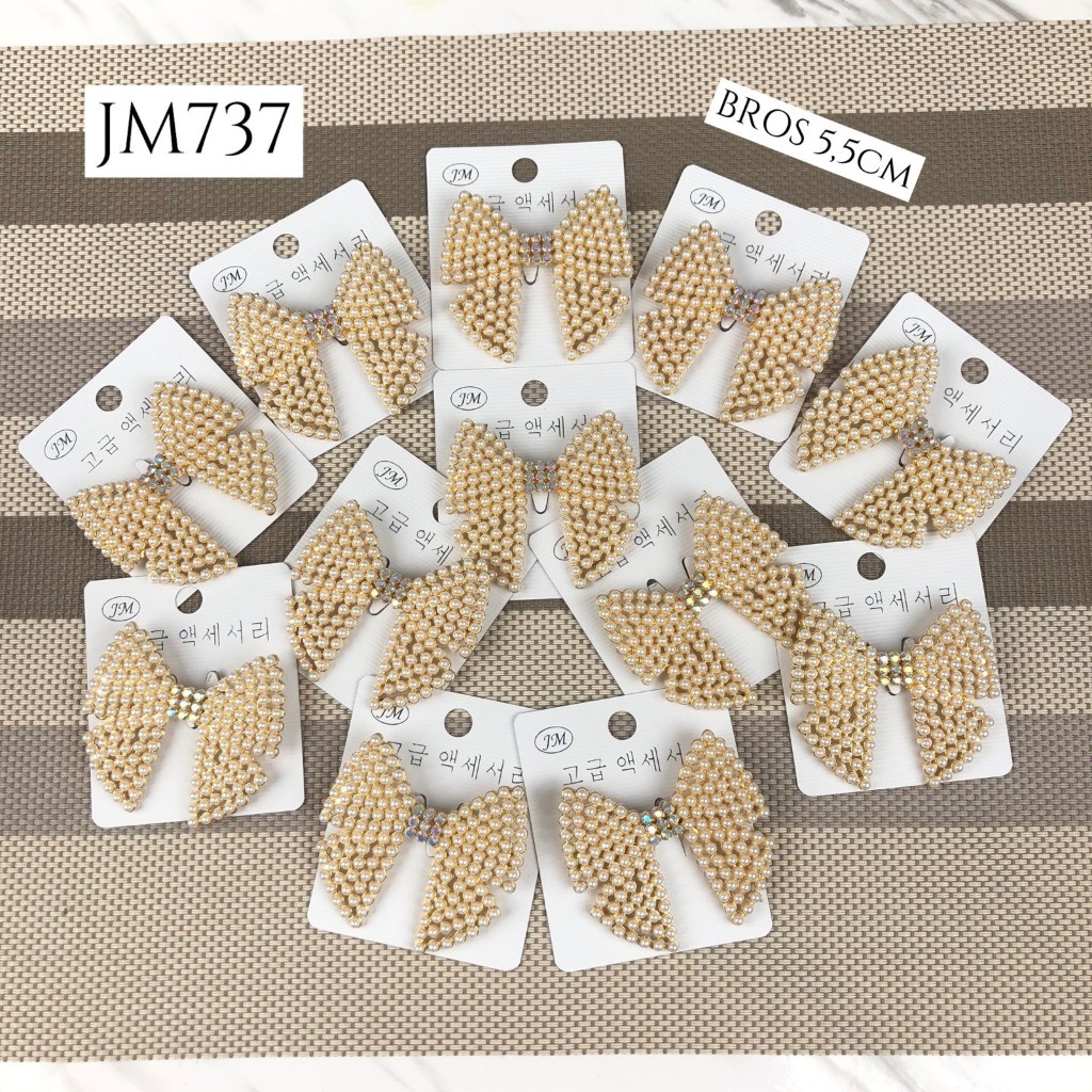 Lusinan Bros dada Terbaru Motif Pita Bros Dada korea Motif Pita Terbaru