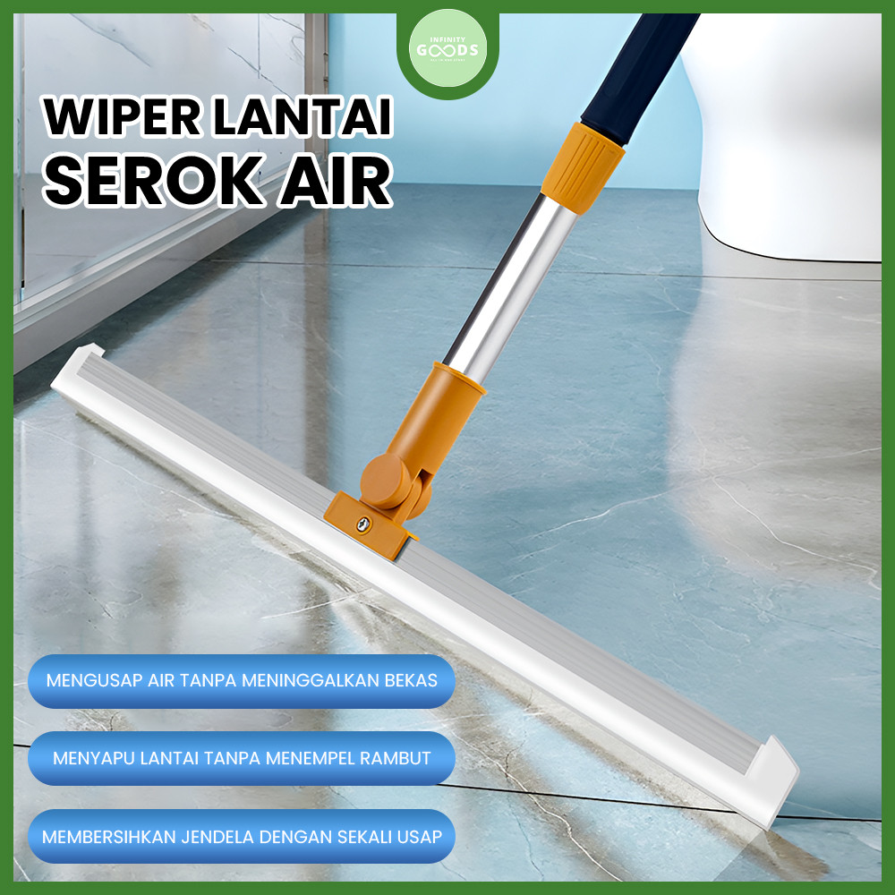 KAN Wiper Lantai Alat Pel Serok Air Hujan Kamar Mandi Pendorong Air