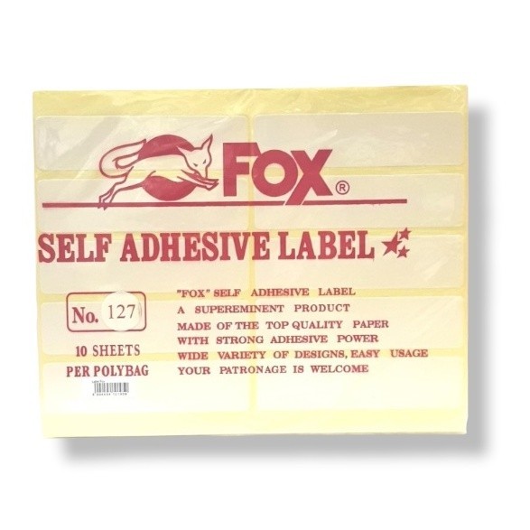 

Label Stiker Harga Fox No 127 isi 10 Lembar - pak