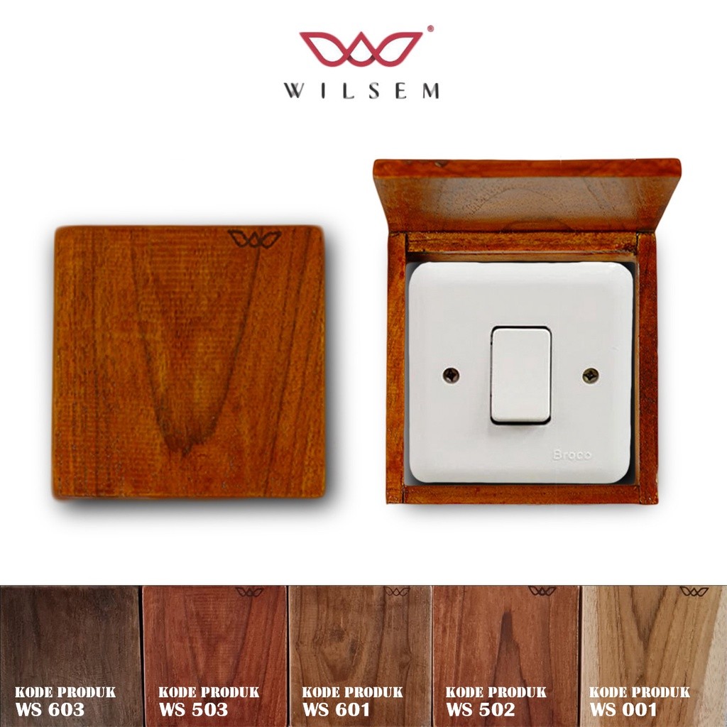 Frame Saklar Lampu Kayu Jati Asli 100% 3D Glow in the Dark/Frame Saklar