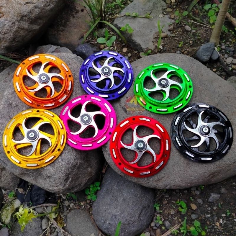 

Cover Kipas Spiner Tutup Kipas Matik Model Suriken Spiner Matik Beat Scoopy Mio Dll Pelindung Kipas Full CNC Model Suriken