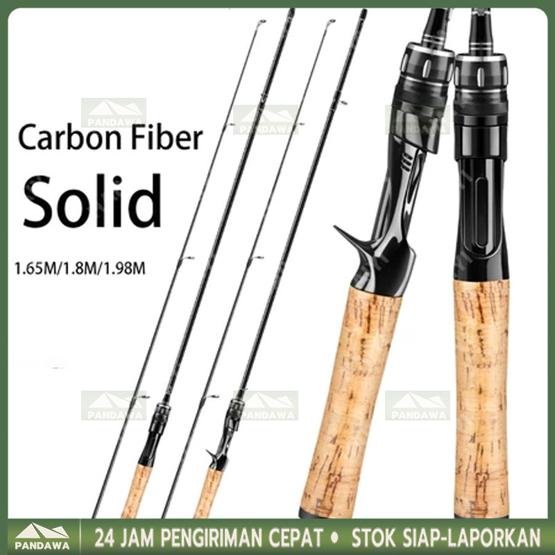 (COD)  Joran UL carbon 165M/1.8M/1.98M lentur 3-6Lbs carbon padat/Joran ultralight UL Ajiro sakura 3