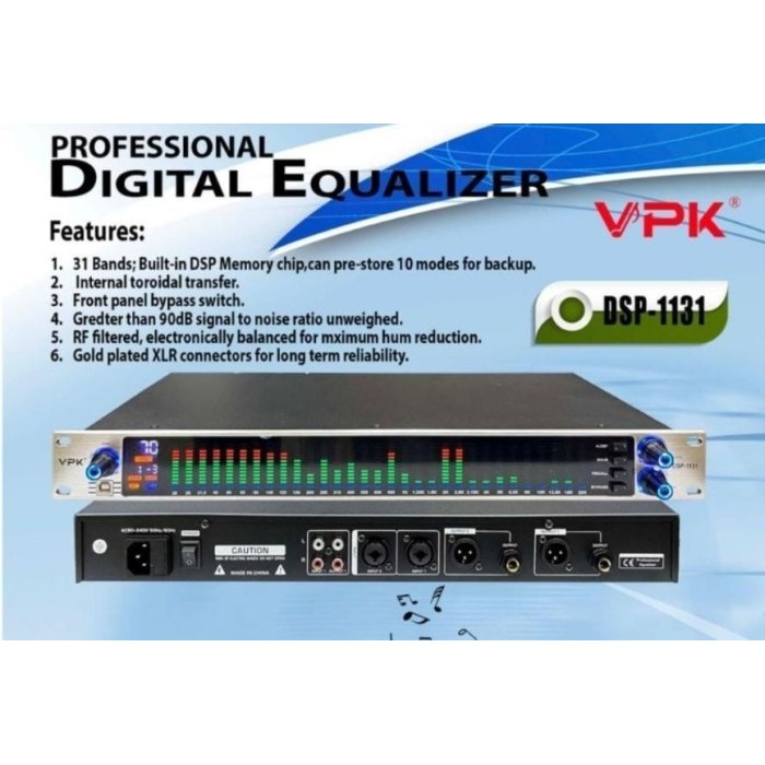 Equaliser Digital vpk dsp 1131 | 2231 Original Equalizer - 1131