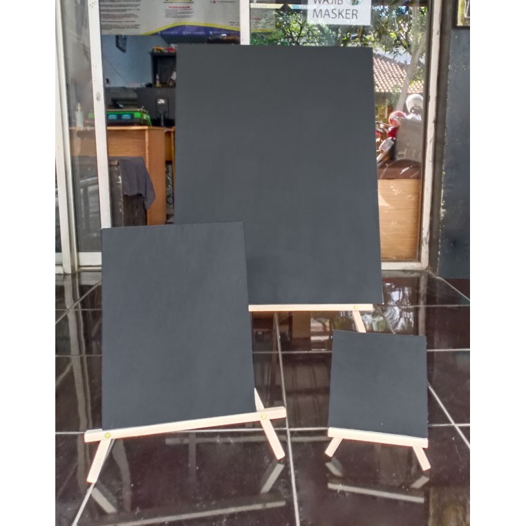 

Kanvas Lukis Hitam Spanram 20x60 cm Black Canvas Frame 60x20 cm