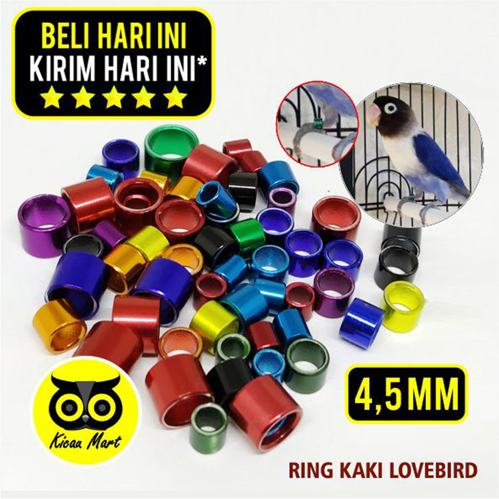 KICAU MART RING BURUNG LASER RING LOVEBIRD RING PENANDA KAKI LOVE BIRD BISA COD CINCIN GELANG KAKI B