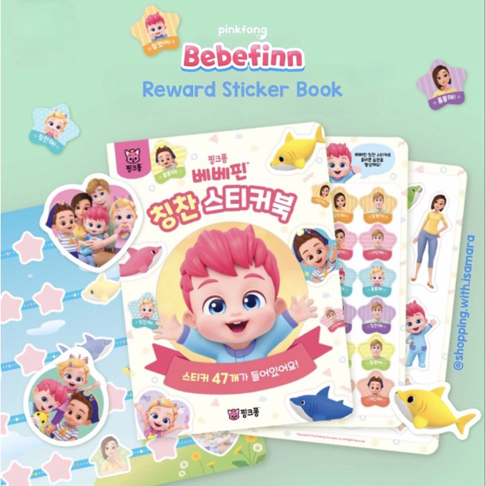 

[LK-0528] Pinkfong Bebefinn Reward Sticker Book / Buku Stiker Anak