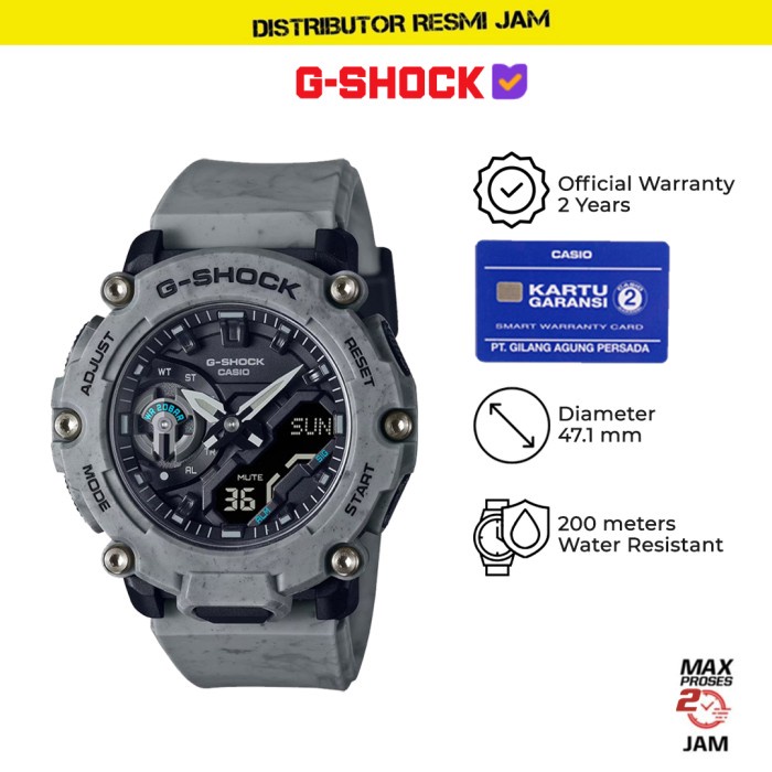 GShock GA-2200SL-8ADR GA-2200 GA2200SL GA2200 Garansi Resmi 2 Tahun