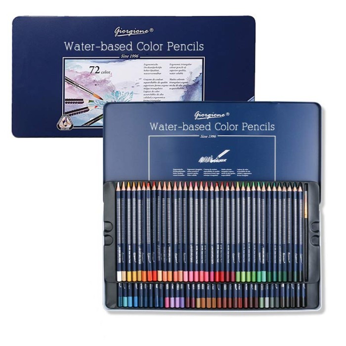 

[New] Smartfish Oil Pensil Warna Dengan Kualitas Tinggi 12/48/72 WaterColor - 12 Warna