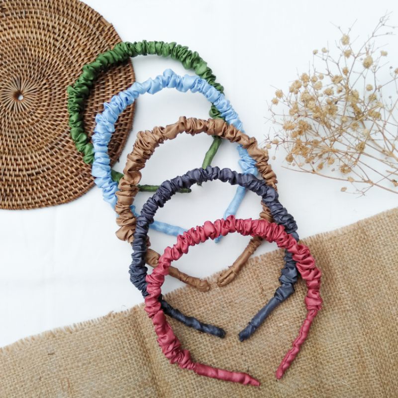 BANDANA SCRUNCHI NAGITA / BANDO KERUT ALA NAGITA  / BANDO RUFFLE KOREA