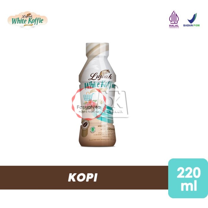 

White Koffie Luwak Original / Kopi Luwak (Botol 220ml) - FasyAnita Mart Denpasar