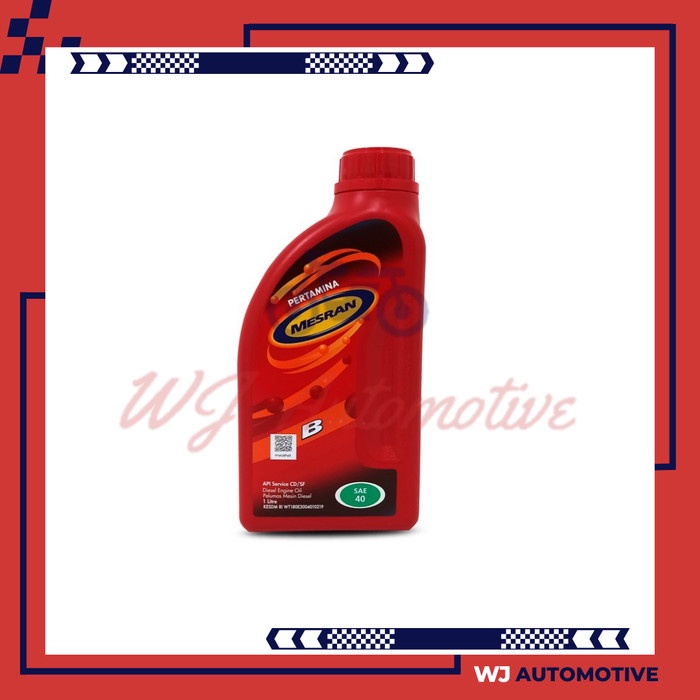 Pertamina Mesran B 40 1 Liter Oli Mobil Mesrania B40 1Liter 1 Ltr Oli Mesin Mobil Diesel