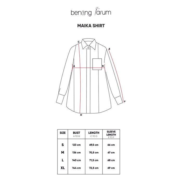 Benang Jarum - Maika Shirt - White - L