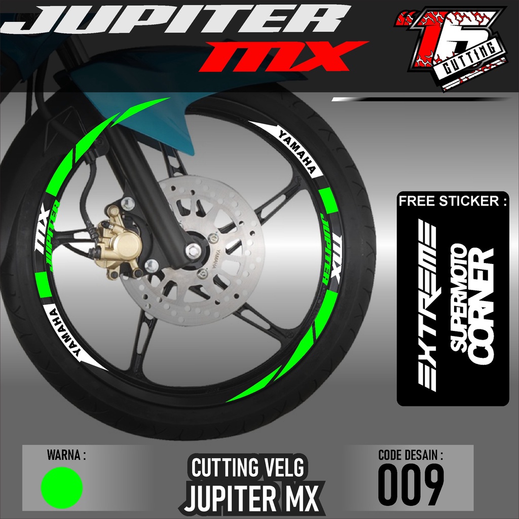 Stiker Cutting Sticker List Velg Motor Yamaha Jupiter MX 135 Old New Lis Pelek Velk Variasi Set Depa