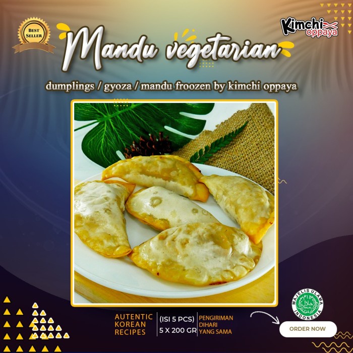 

Promo Moerah Kimchi Oppaya - Snack Gorengan Korea Enak Frozen Food - Mandu Vege