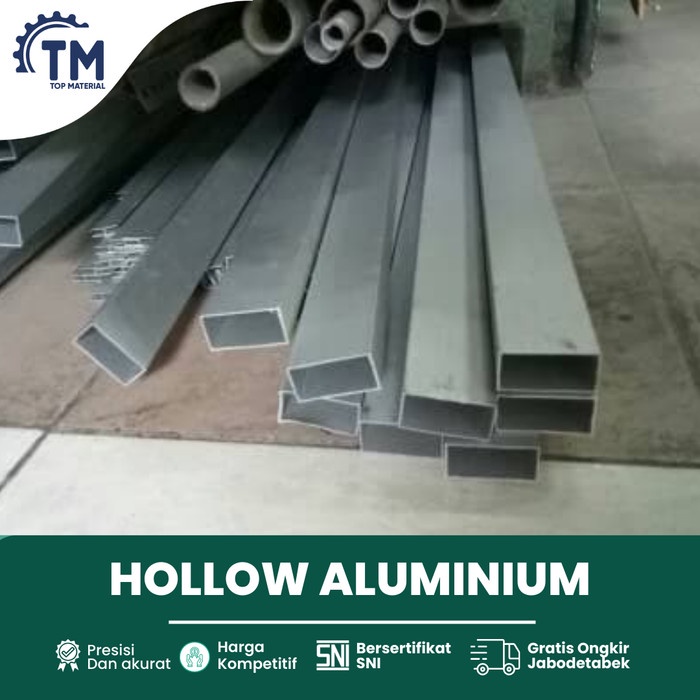 Hollow Aluminium 25 x 50 x 2mm x 6 M  SNI Pipa Kotak