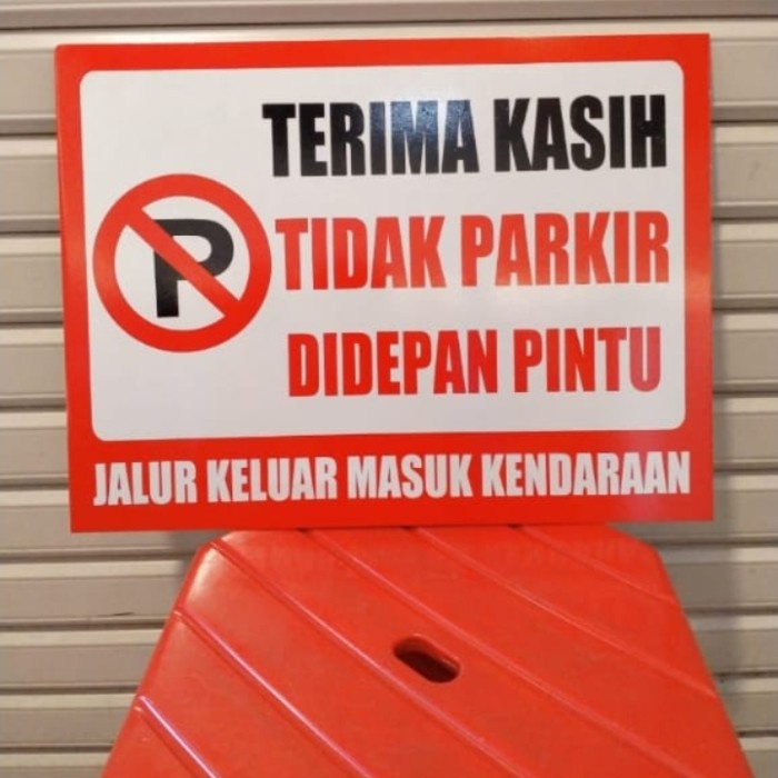

PLAT DILARANG PARKIR UKURAN 30 X 40 CM