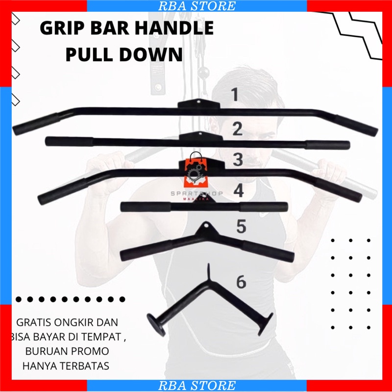 Alat Olahraga Fitness Dirumah gym Pull Down Pull Up Resistance band Handle pulldown Push up Bar kare