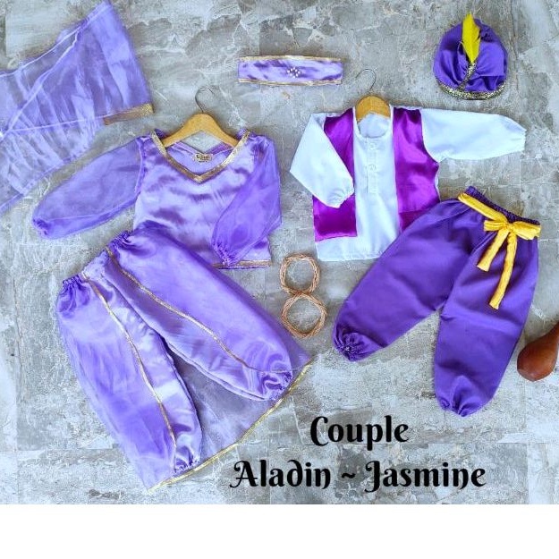 kostum aladin anak dan dewasa /kostum aladin newborn/kostum aladin dan kostum princess jasmine/kostu