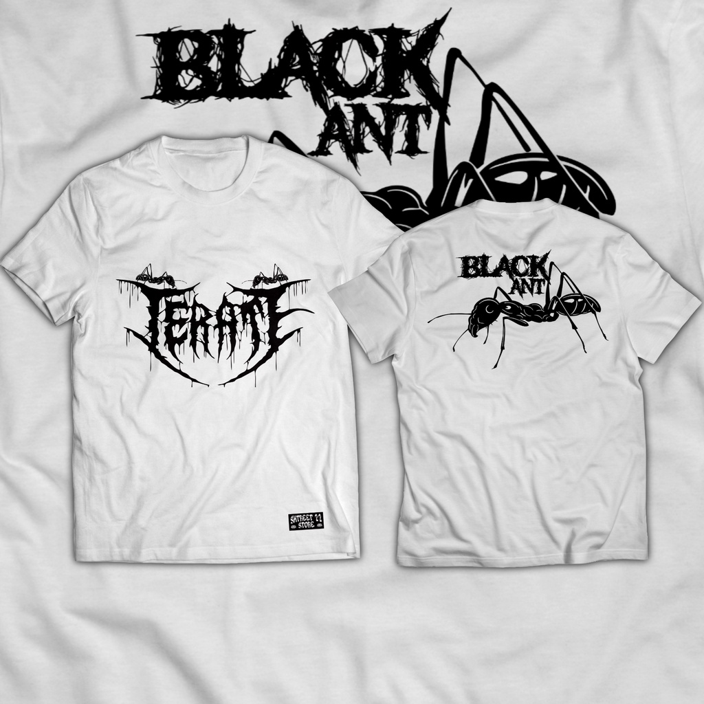 KAOS SH TERATE PSHT BLACK ANT SEMUT IRENG KAOS PSHT PERSAUDARAAN SETIA HATI TERATE TERBARU HITAM PUT
