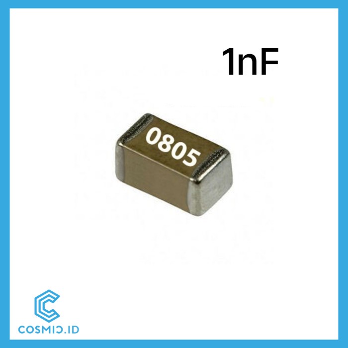 Capacitor 1nF 1 nF 0805 Kapasitor nanoFarad SMD