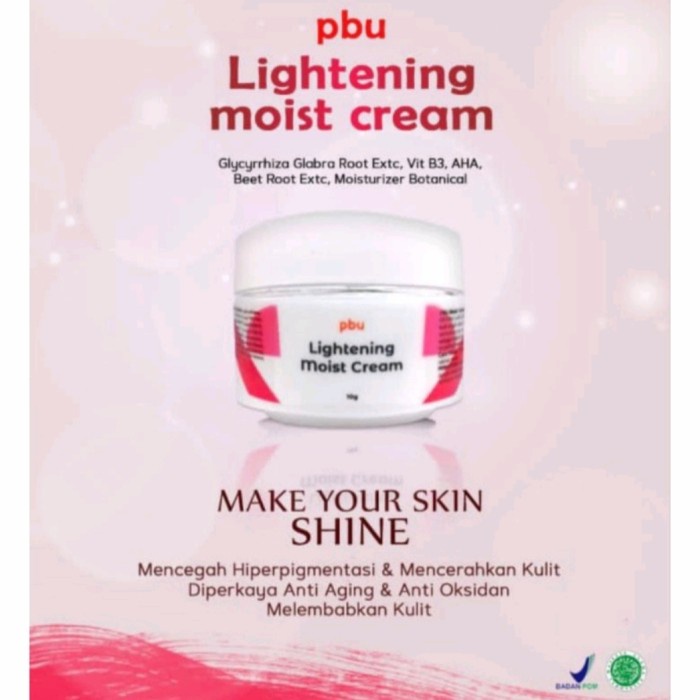 pbu lightening moist cream