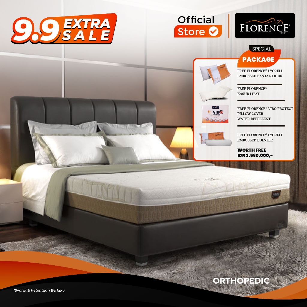 Florence Kasur Spring Bed Orthopedic Care - Mattress Only